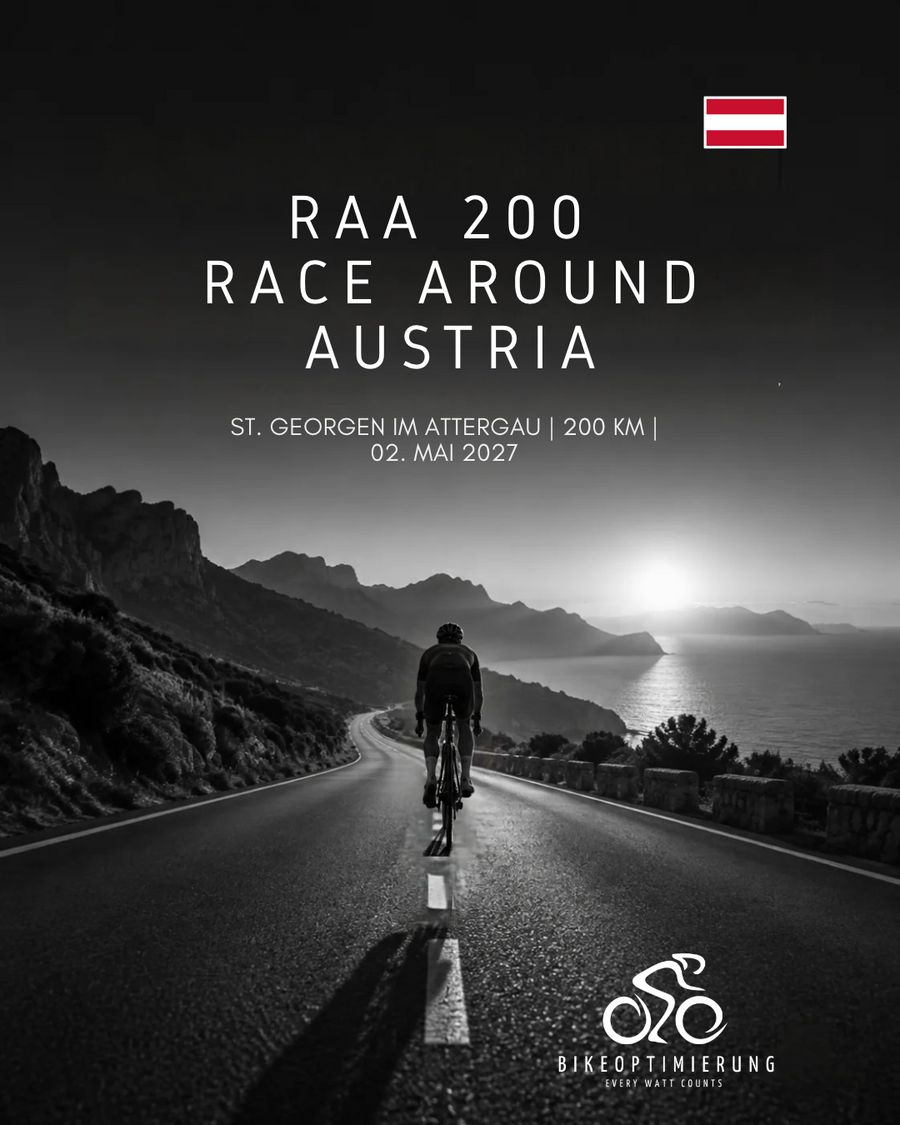 RAA 200 – 200 Kilometer Rennrad-Gruppenausfahrt am 2. Mai 2027 von St. Georgen im Attergau nach Ulrichsberg in Oberösterreich.