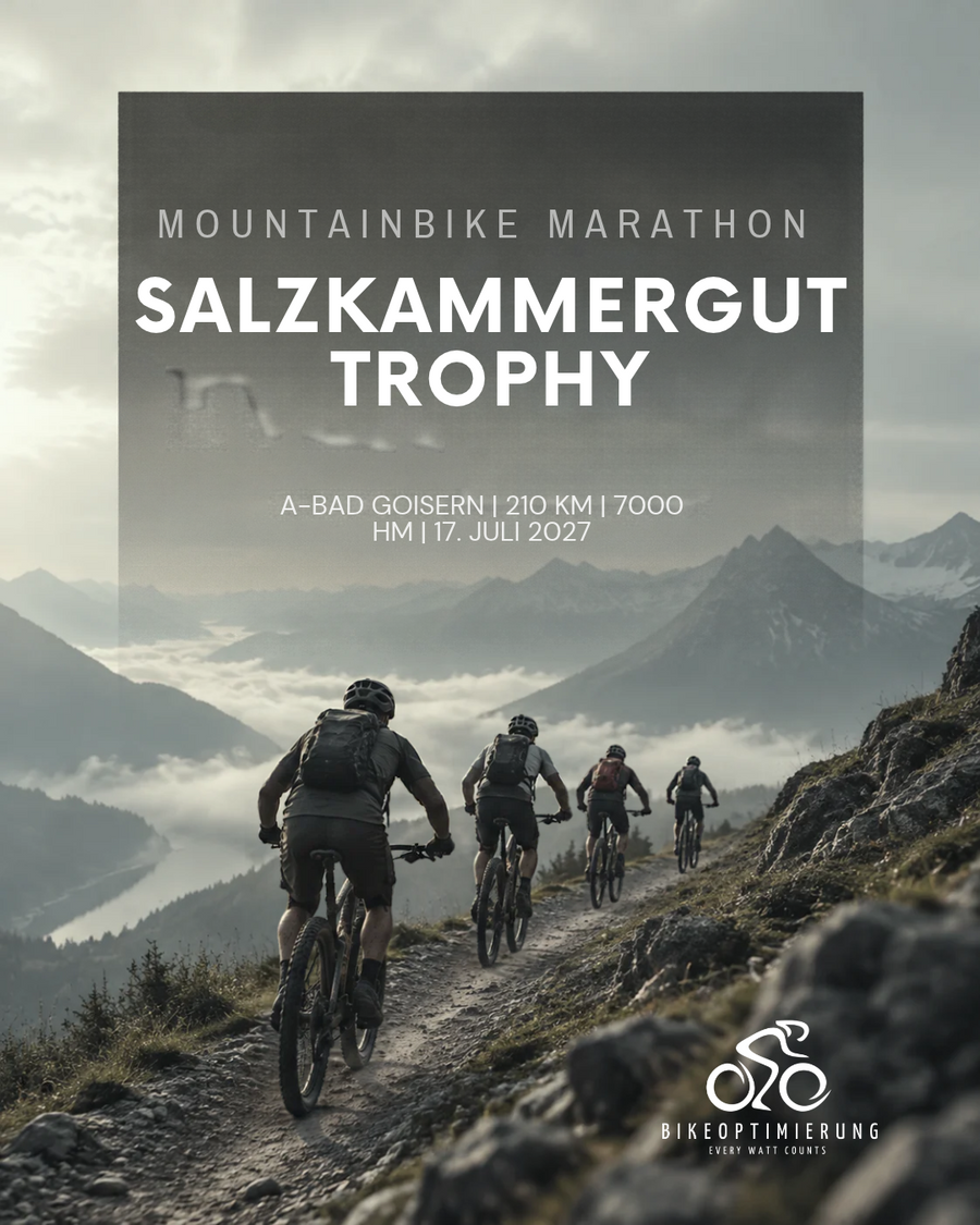 Salzkammergut Trophy 2027 – Mountainbike-Marathon am 17. Juli in Bad Goisern, Österreich, mit einer Extremstrecke über rund 210 Kilometer und mehr als 7.000 Höhenmeter.