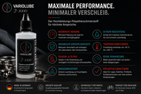 Variolube D1000 Hochleistungsschmierstoff mit Vorteilen wie niedriger Reibung, Verschleißschutz, Wasserresistenz und Temperaturbeständigkeit für Fahrradlager