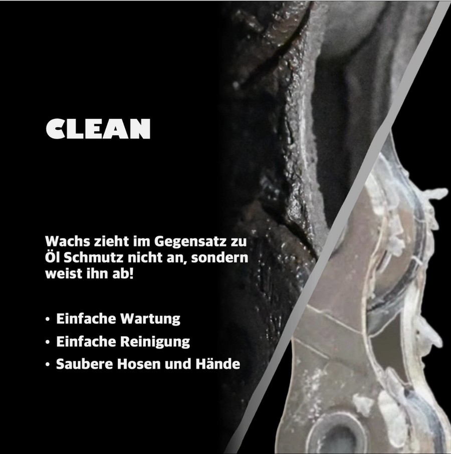 Vorteile des Kettenwachses gegenüber Öl