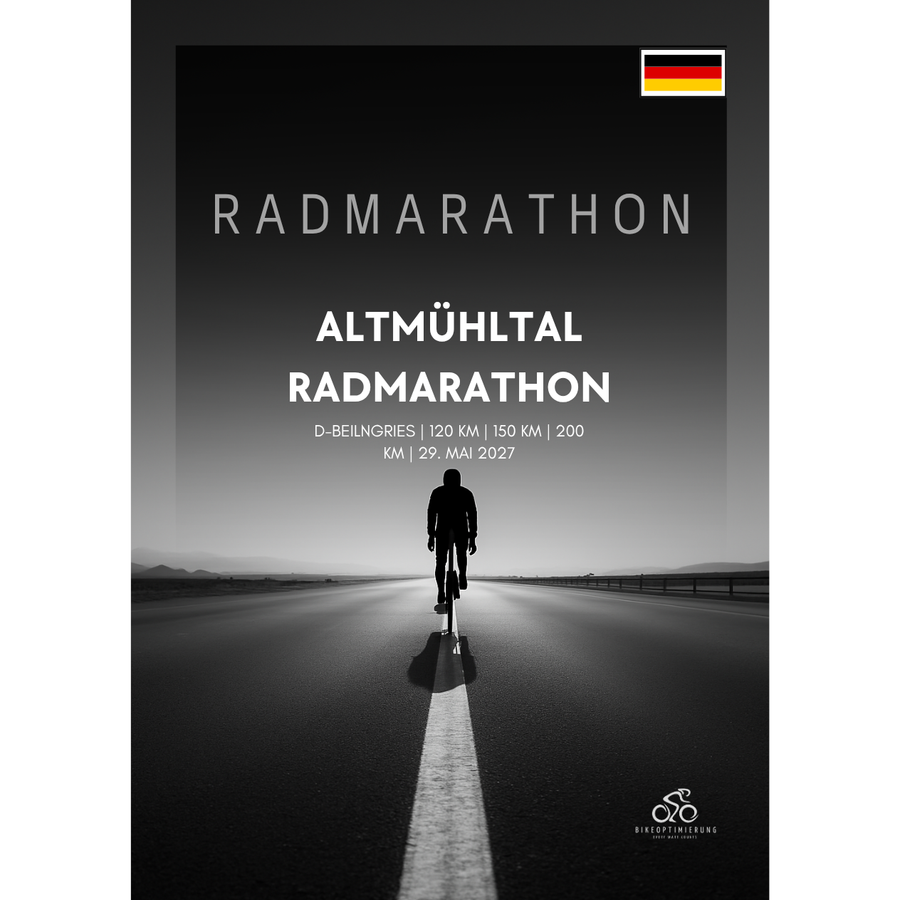 Rennkarte für den Altmühltal Radmarathon 2027 in Beilngries mit Strecken über 200, 150 und 120 Kilometer
