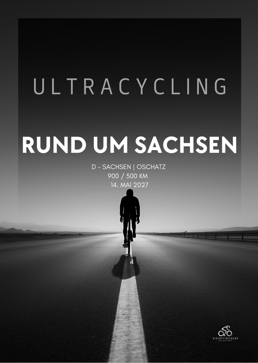 Rennkarte Rund um Sachsen 2027: Ultracycling über 900 oder 500 Kilometer mit Start in Oschatz